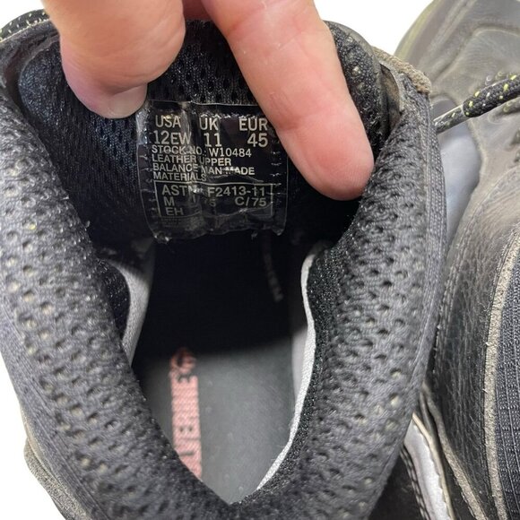 Wolverine w10484 Multishox Waterproof Steel Toe Black Work Boots Lace Up 12EW - Picture 9 of 10